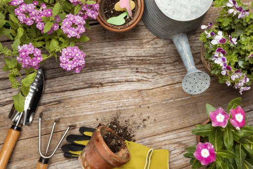 Reusable garden materials prepared for charity partnership